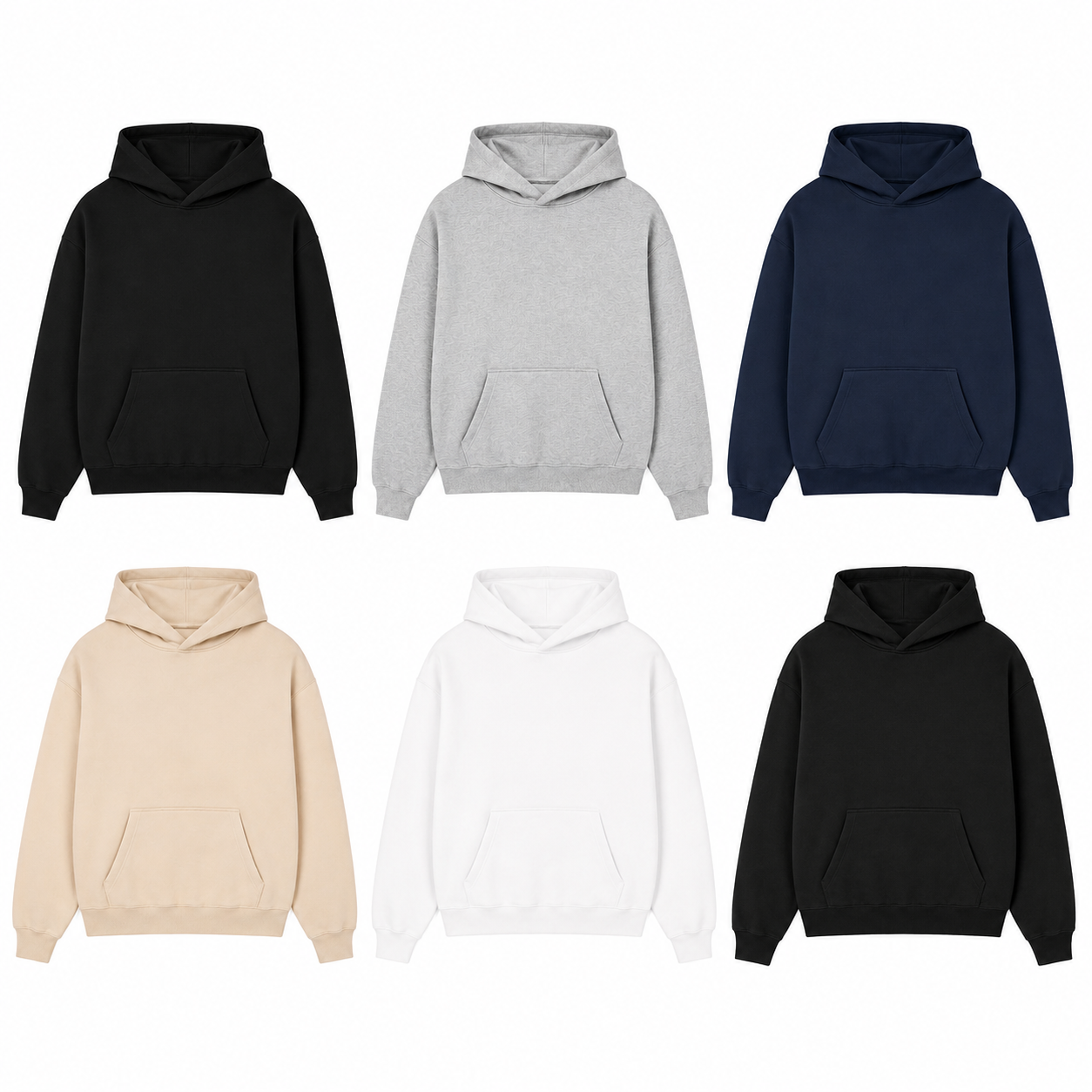 Beschikbare kleuren hoodies