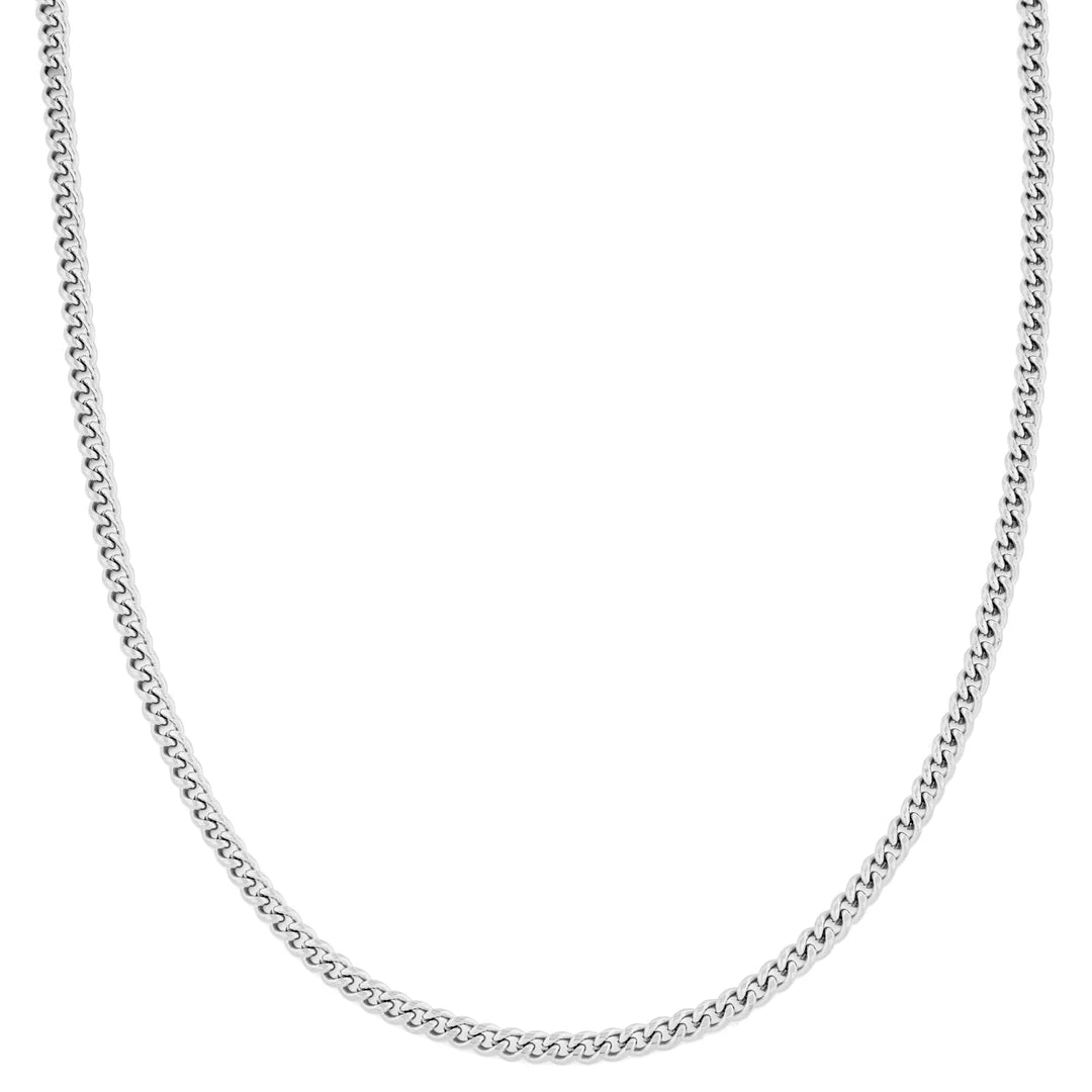 4 mm Zilverkleurige Schakelketting – Tijdloos, strak en veelzijdig